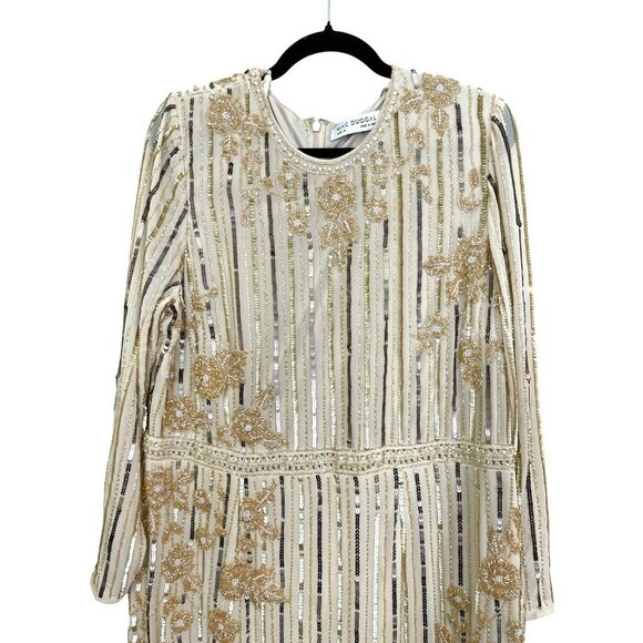 Mac Duggal Embellished Asymmetrical Long Sleeve Formal Dress Sz 18 NWT - Picture 5 of 11